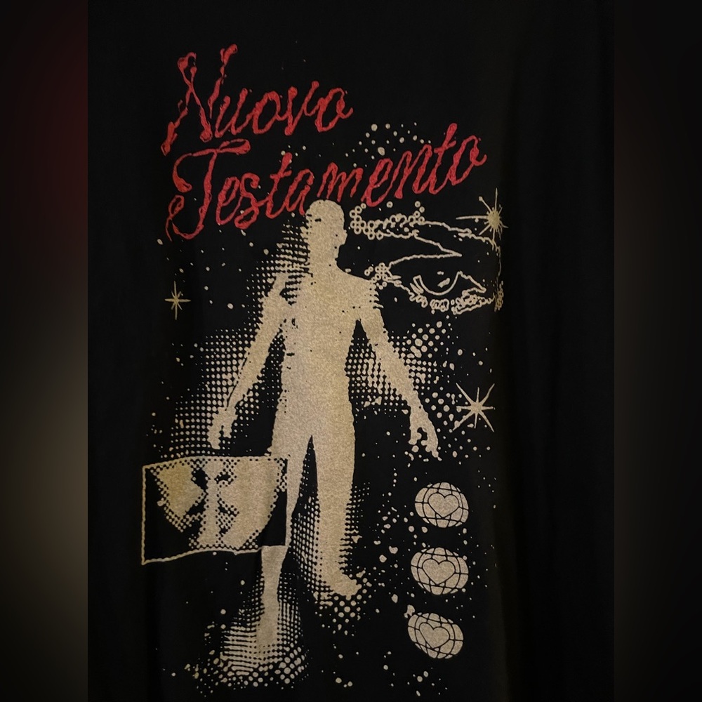 Nuovo Testamento Discoteca Italia Gildan Long Sleeve Black Shirt Sz L - Picture 6 of 7